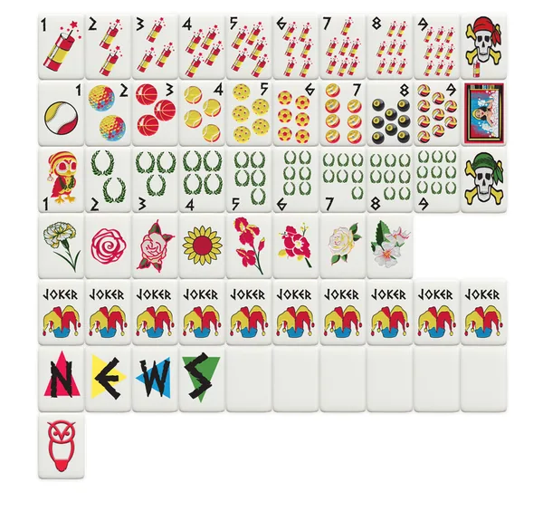 Chi Omega Mahjong Tiles