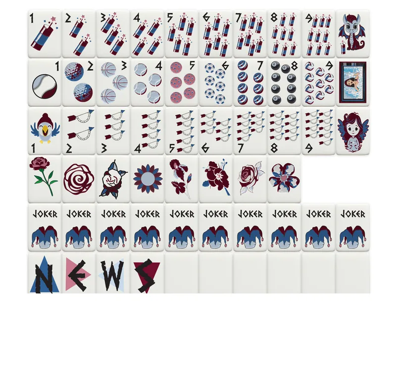 Pi Beta Phi Mahjong Tiles