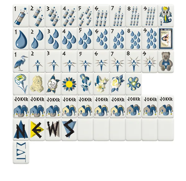 Sigma Delta Tau Sorority Mahjong Tiles