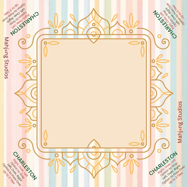 Pastel Luxe Mahjong Mat - 33 x 33 - Ships Rolled