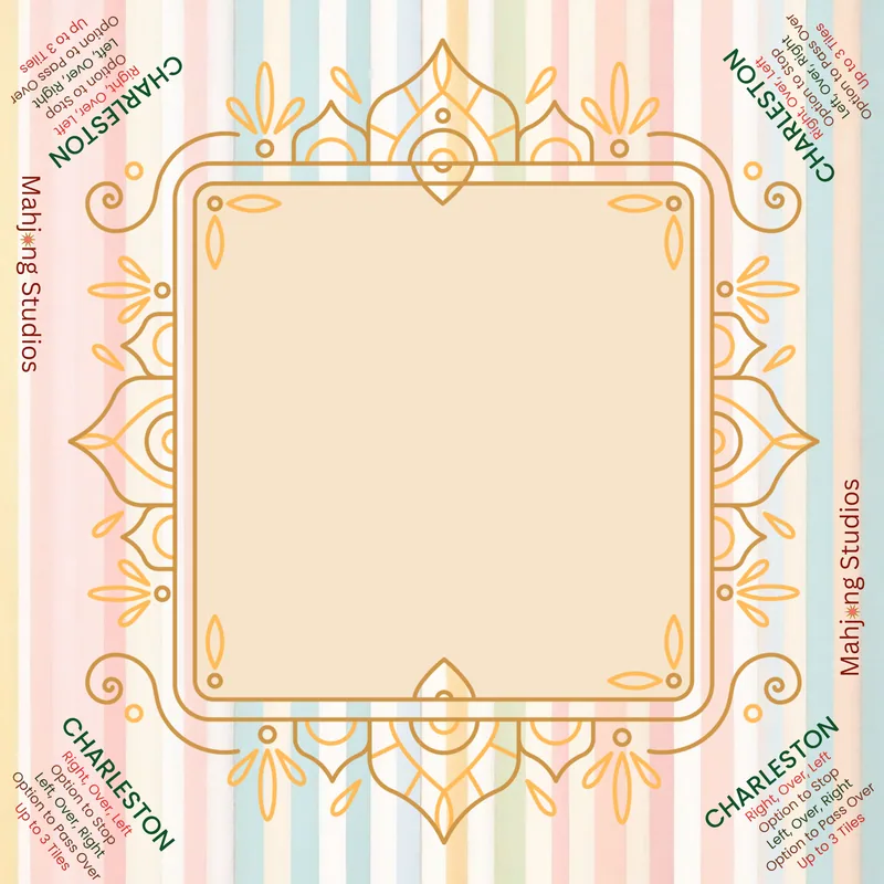 Pastel Luxe Mahjong Mat - 33 x 33 - Ships Rolled