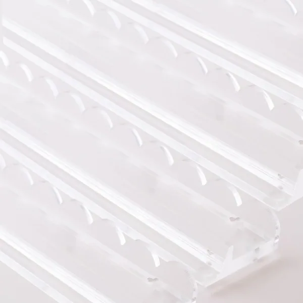 20" Clear Acrylic Scalloped Mahjong Rack & Pushers | Premium American Mahjong Rack Set