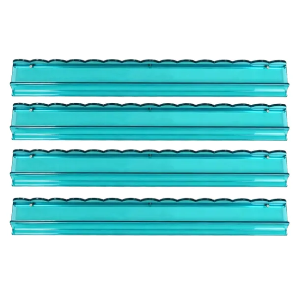 20" Green Luxury Acrylic Scalloped Mahjong Rack & Pusher