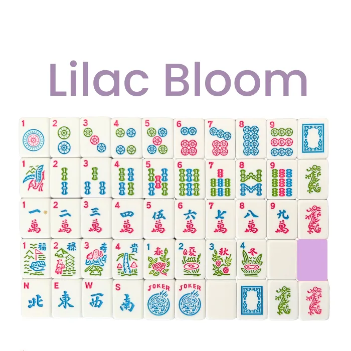 Mahjong Studios – American Mahjong Tile Set Lilac Bloom
