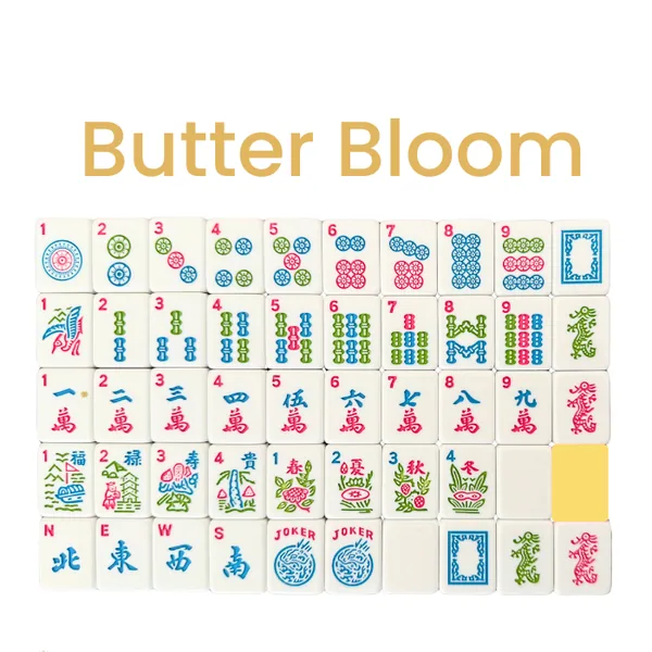 Mahjong Studios – American Mahjong Tile Set Butter Bloom