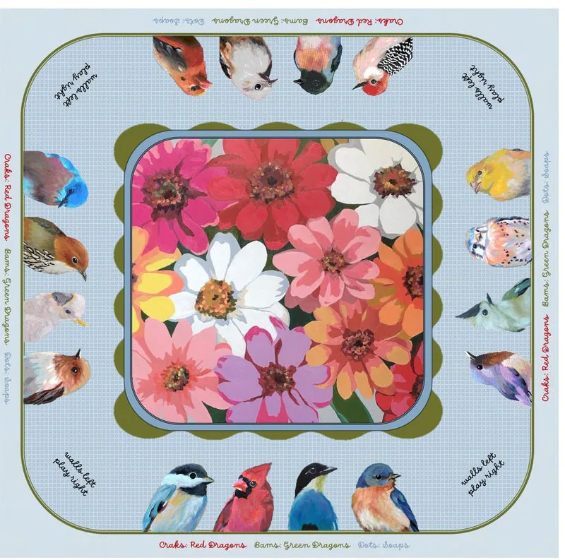 Bird & Blossom Mahjong Mat