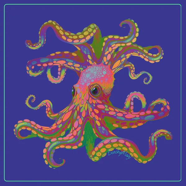 Mahjong Mat - Octopus by Beachy Mahj