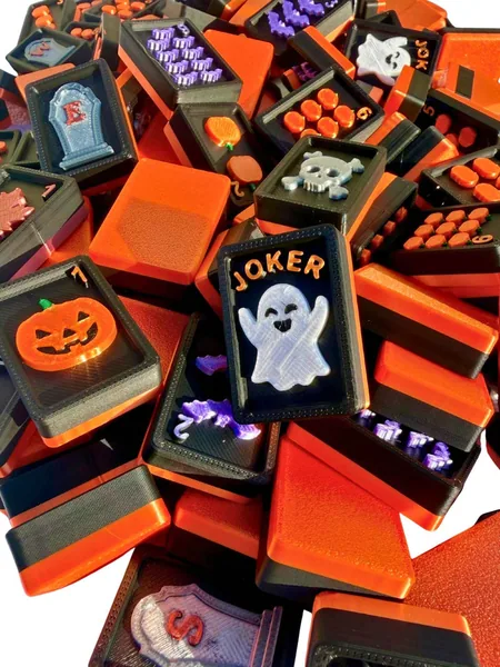 Travel Mahjong Tiles - Halloween