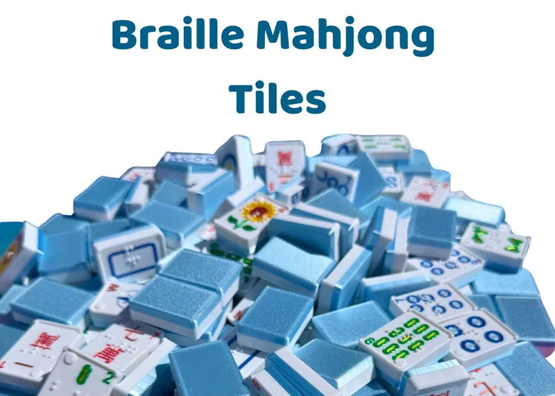 Travel Mahjong Tiles - Braille