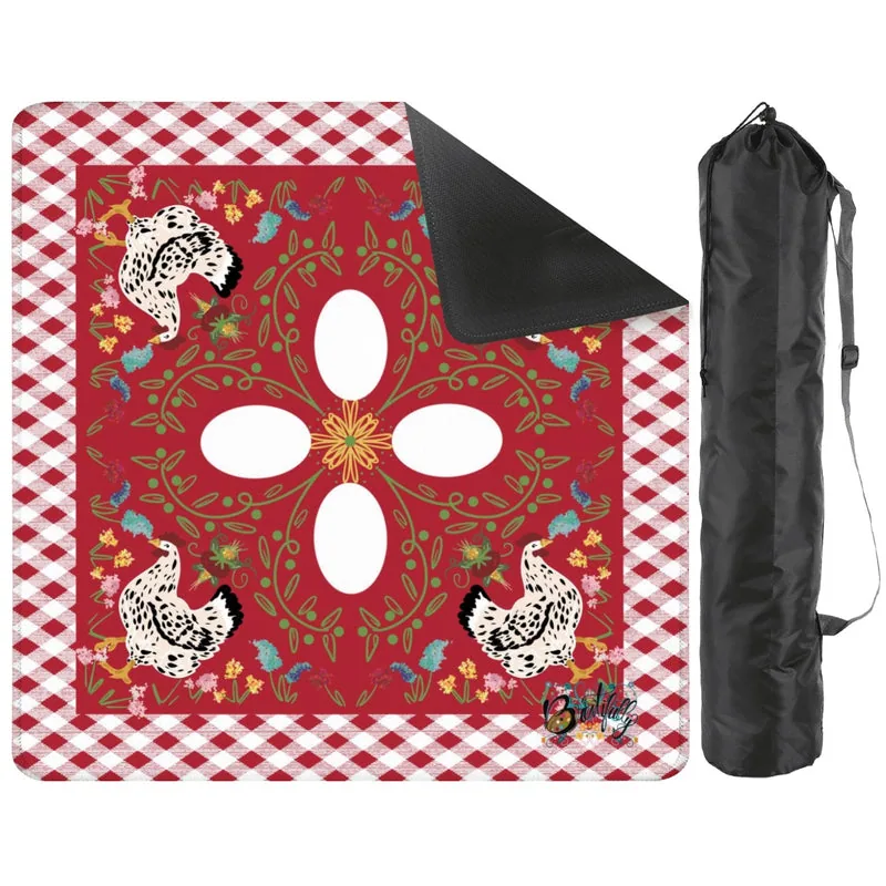 Down on the farm Custom Mahjong Mat 31.5"x31.5" (Ship Rolled up)