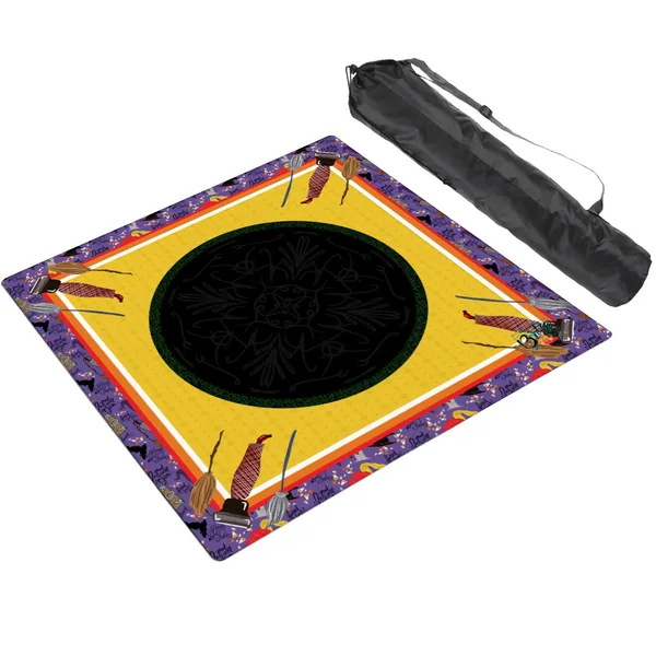 Mahjong Mat SleekSurface Halloween Sistas purple