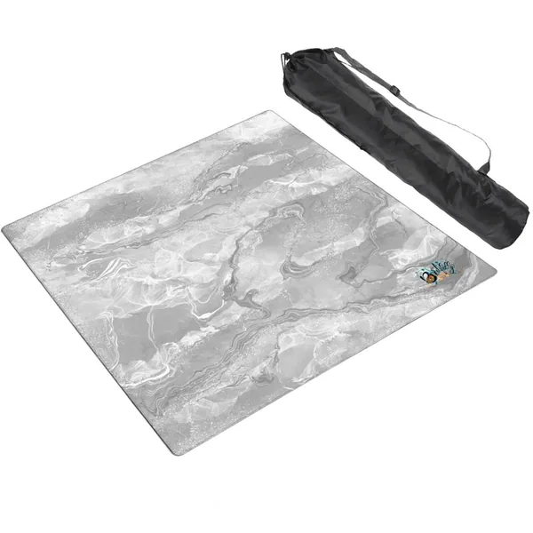 Mahjong Mat Sleek Surface Geode Series 1 white marble