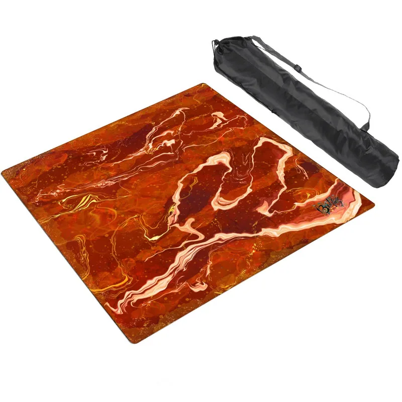 Mahjong Mat SleekSurface Geode Series 1- Red fires