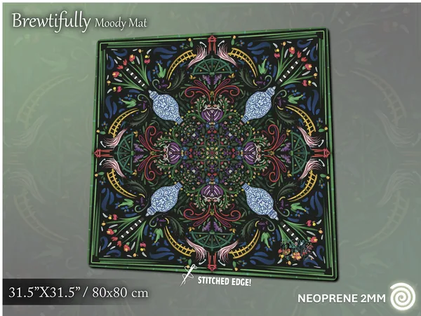 Satin-smooth neoprene Mahjong Mats
