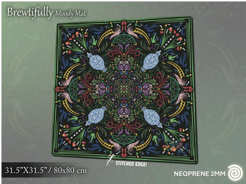Satin-smooth neoprene Mahjong Mats