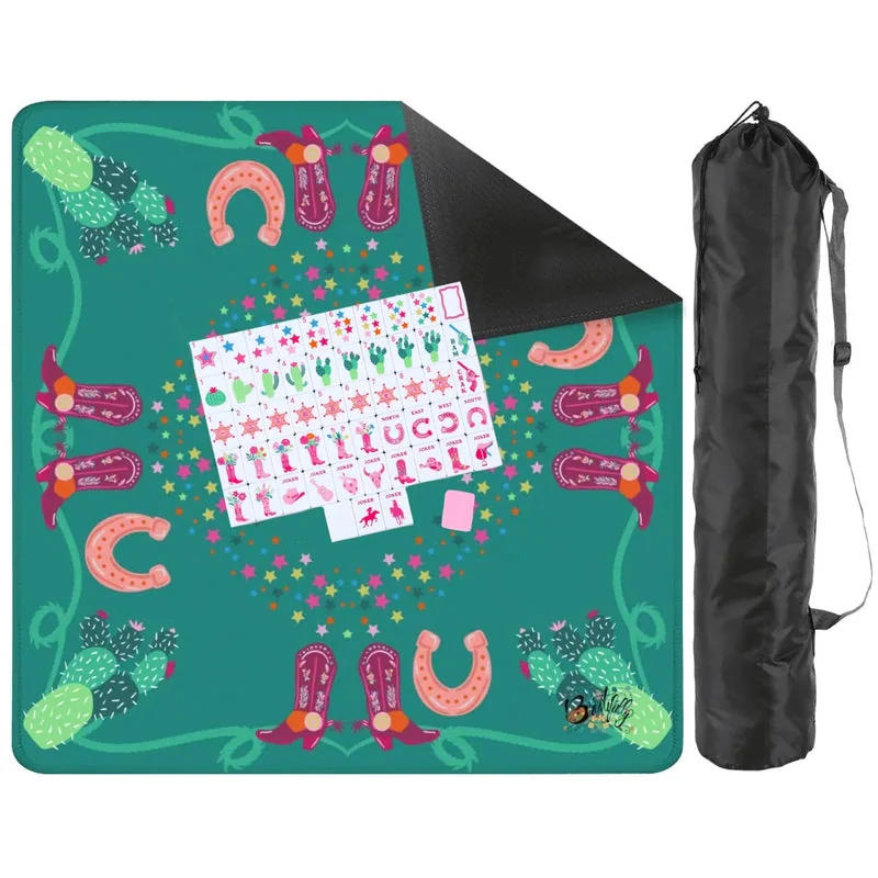 Bam-bam 'zon-Mahjong Mat 31.5"x31.5" (Ship Folded)