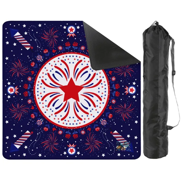 Patriotic 2026 Mahjong Mat 31.5"x31.5" (Ship Rolled up)