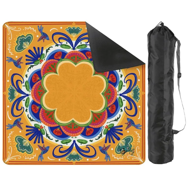 Folk Art - choice of colorway-Mahjong Mat 31.5"x31.5" (Ship Rolled up)