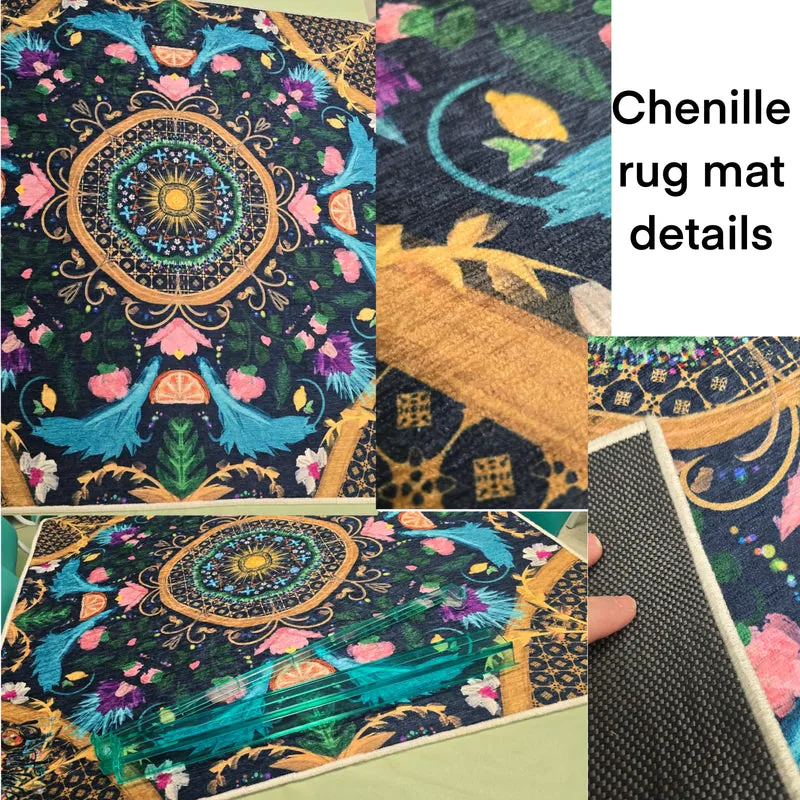 Variety Design Silken Rug- Style Mahjong Mat- shipped rolled