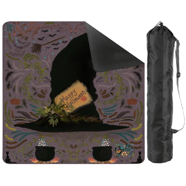 Witchy Halloween series Mahjong Mat 31.5"x31.5" (Ship Rolled up)