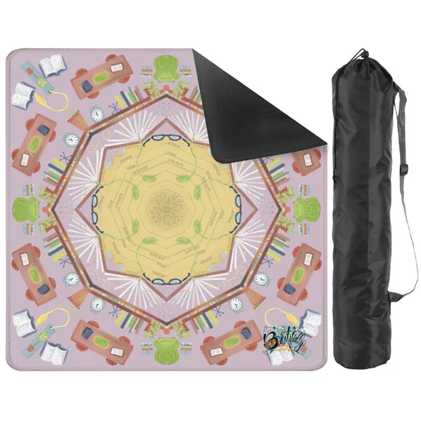 Bookish-Mahjong Mat 31.5"x31.5" (Ship Rolled up)