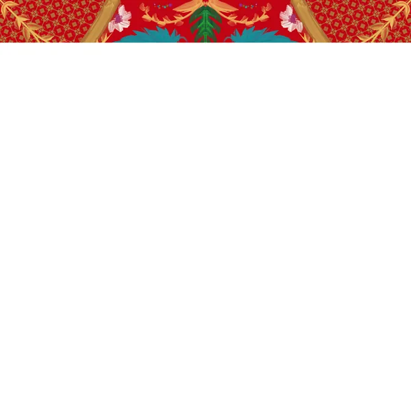 Summer Design Silken Rug- Style Mahjong Mat- shipped rolled- Travel Size