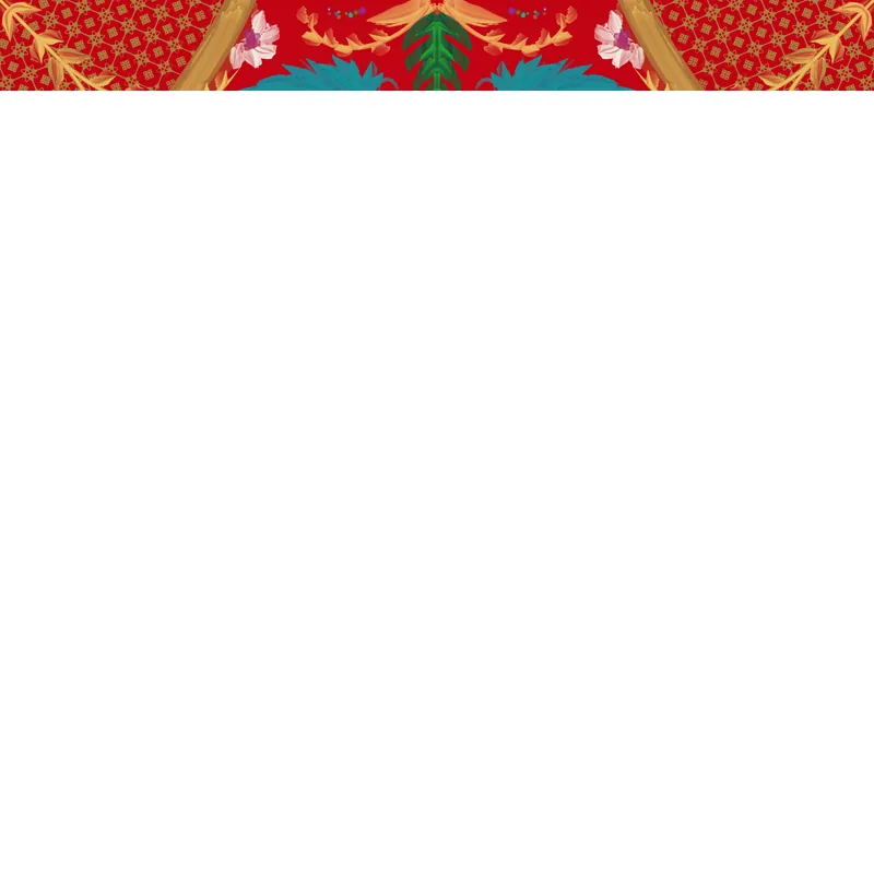 Summer Design Silken Rug- Style Mahjong Mat- shipped rolled- Travel Size