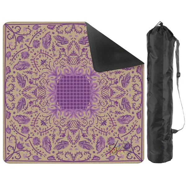 Mini Travel - Texture in Purple Mahjong Mat 20.9"x20.9" (Ship Rolled up)