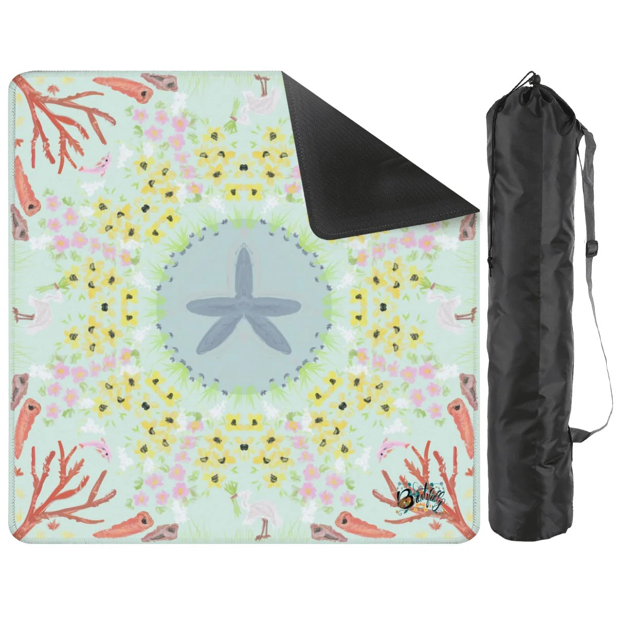 Mahjong Mat 31.5"x31.5" (Ship Rolled up) Ocean tide pool