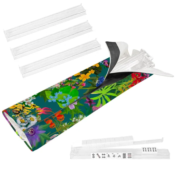 Ohio florals 4 Mahjong Tile Pusher Racks with Bag