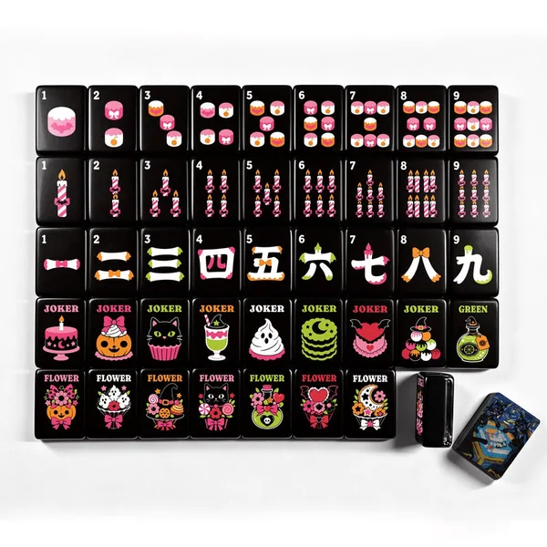 Paws, paws, paws Gothic Dessert Halloween Mahjong Tiles
