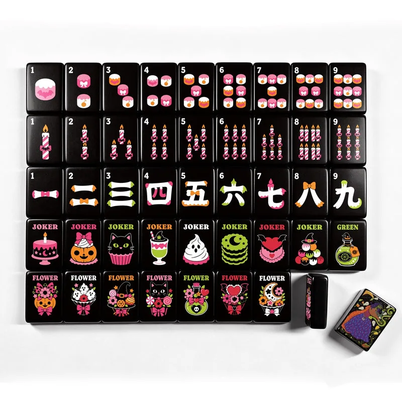 Witch Gothic Dessert Halloween Mahjong Tiles Single Layer