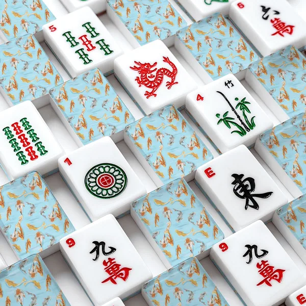 Koi Pond American Mahjong Tiles