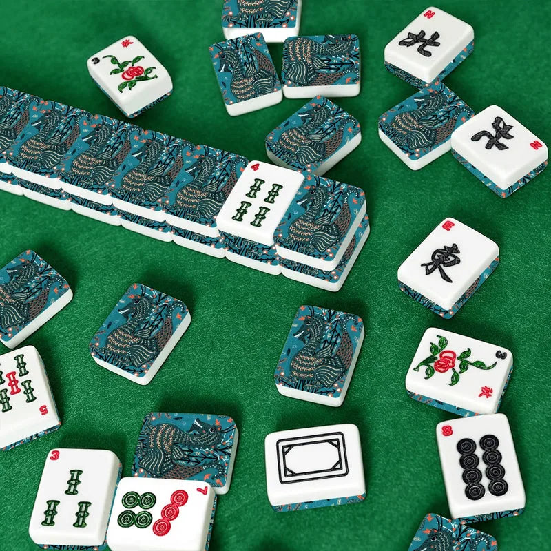 Folkier dragon American Mahjong Tiles