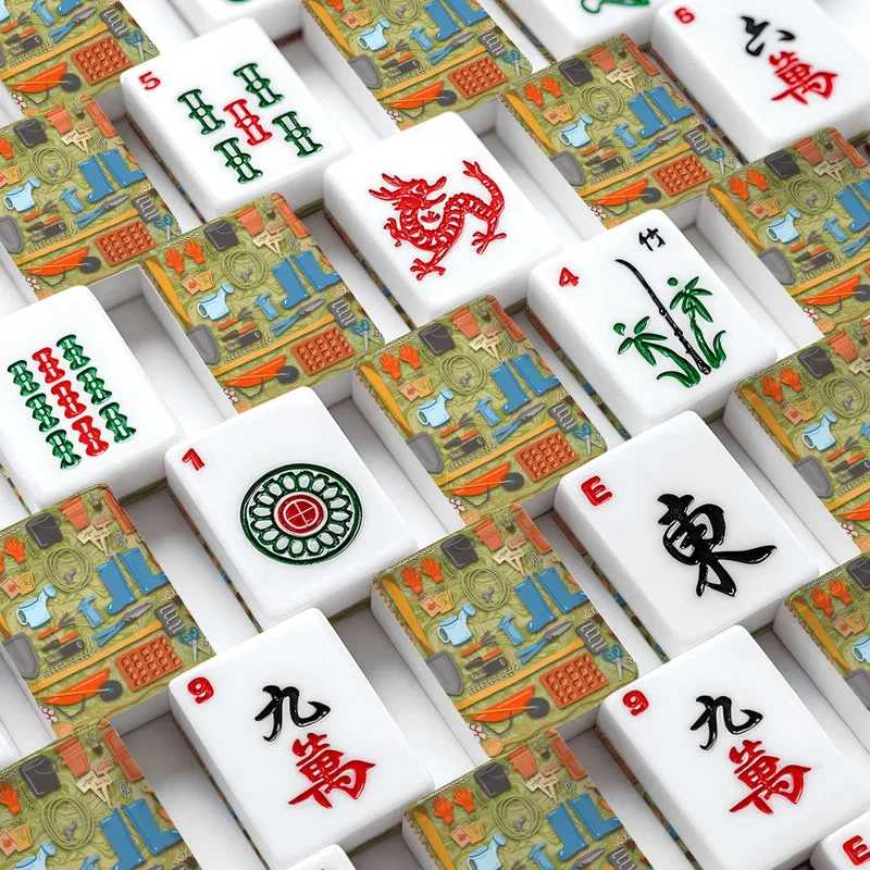 Gardening American Mahjong Tiles