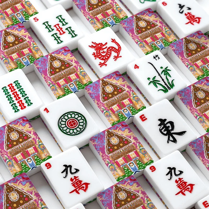 Dream Gingerbread House American Mahjong Tiles