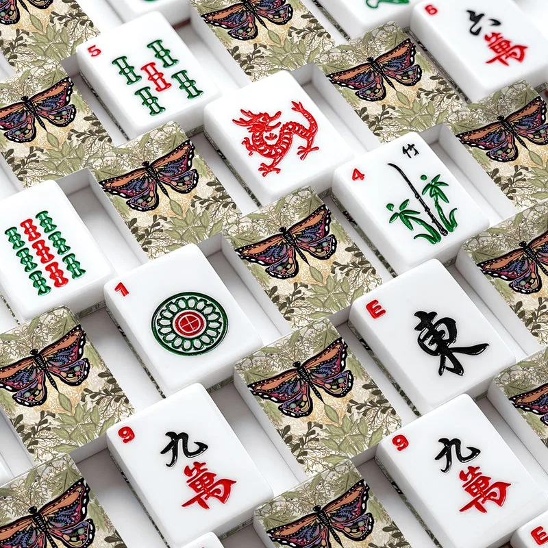 Majestic Butterfly American Mahjong Tiles