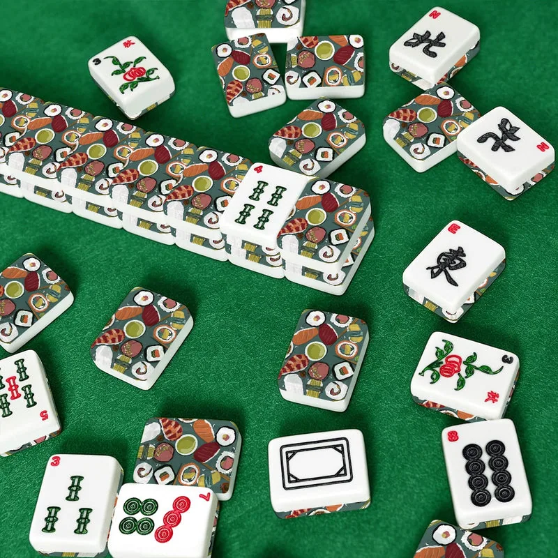 Sushi lunch American Mahjong Tiles