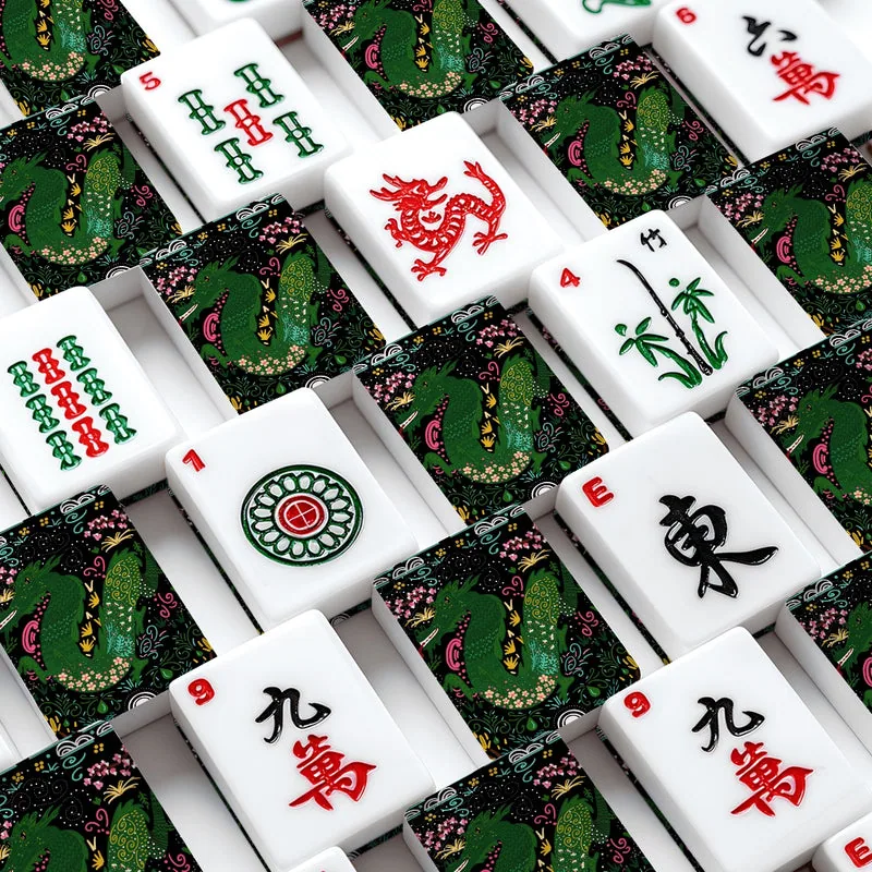 Folk Dragon American Mahjong Tiles