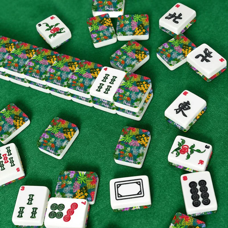Ohio hand drawn florals American Mahjong Tiles