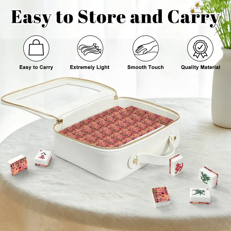 Hand painted Roses American Mahjong Tiles