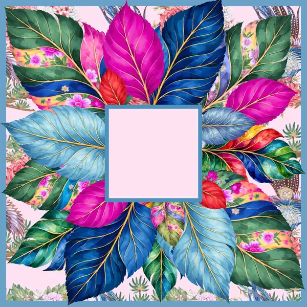 Tropical Leaf Vein Mahjong Mat