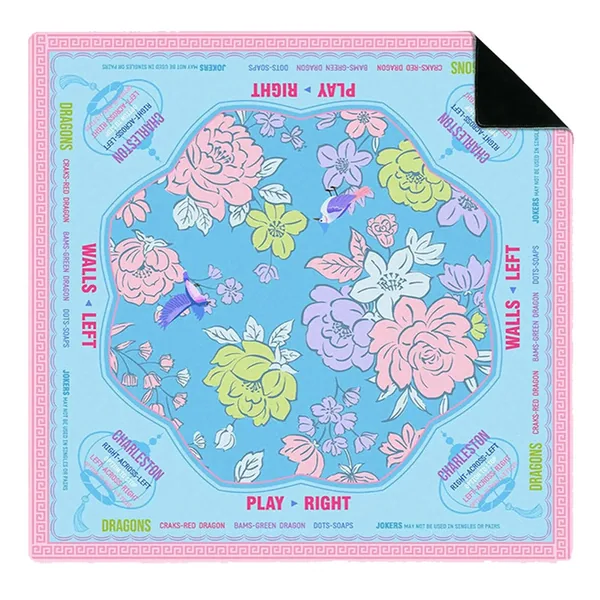 Preppy Floral Charleston Guide Mahjong Mat
