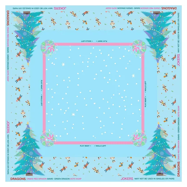 Nutcracker Winter Wonderland Mahjong Mat
