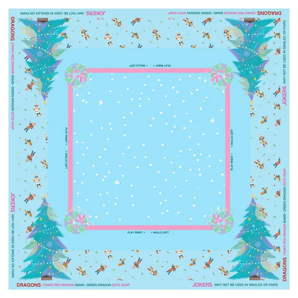 Nutcracker Winter Wonderland Mahjong Mat