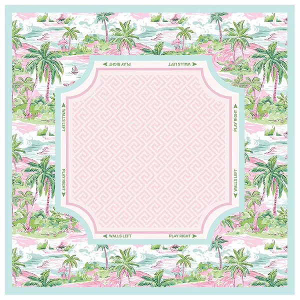 Tropical Cabana Playing Mahjong Mat