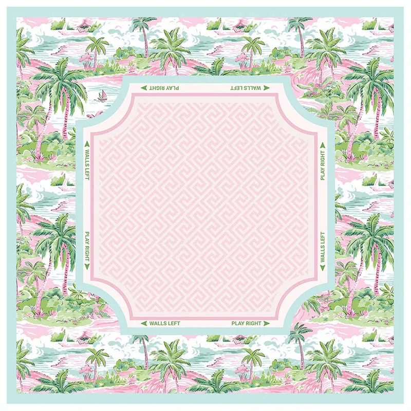 Tropical Cabana Playing Mahjong Mat