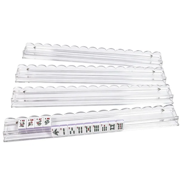 20" Clear Scalloped Acrylic Racks (4-Pack)