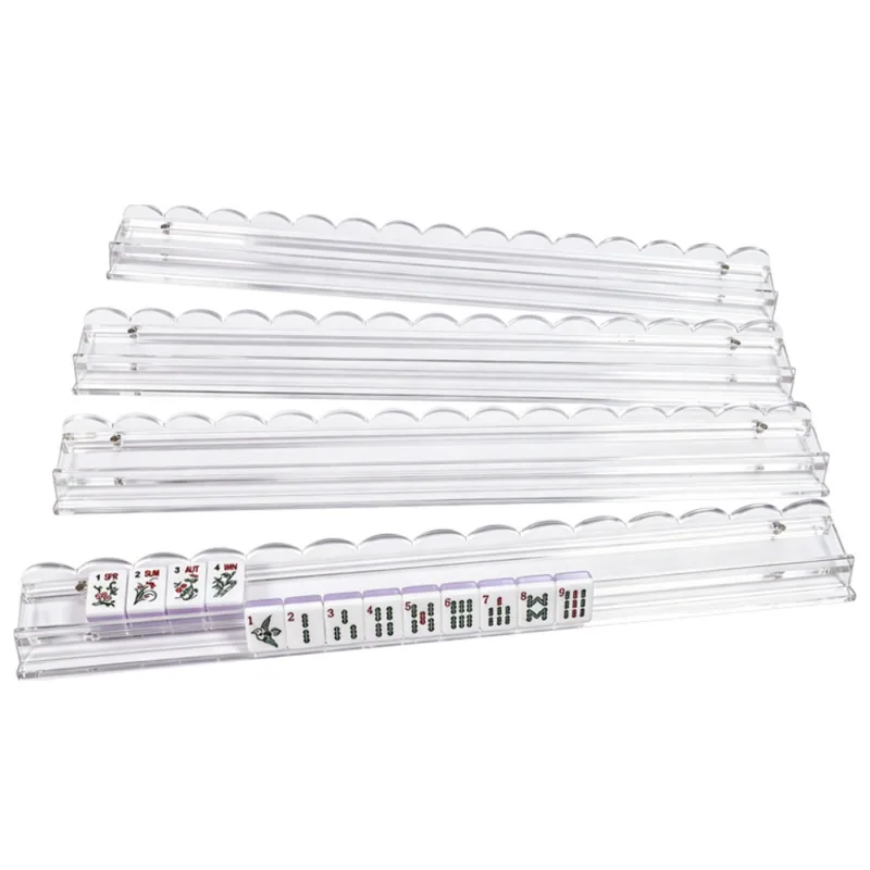 20" Clear Scalloped Acrylic Racks (4-Pack)
