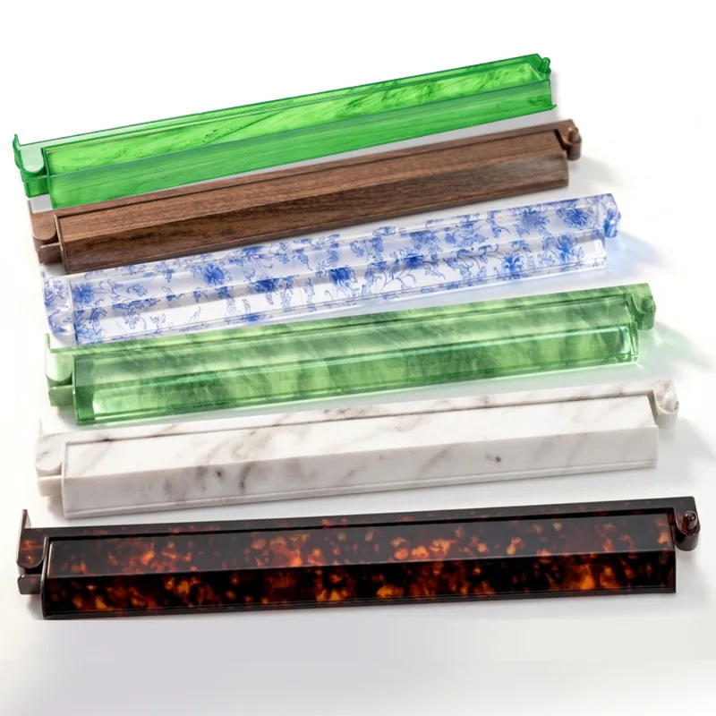 Tortoiseshell Mahjong Racks with Pushers (4-Pack)